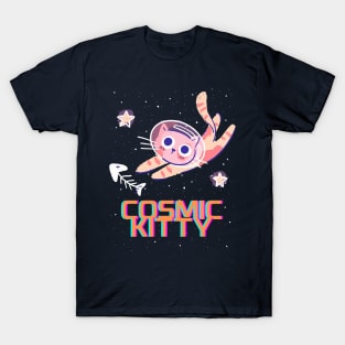 Space Cat - Astronaut/Cosmic Kitty T-Shirt